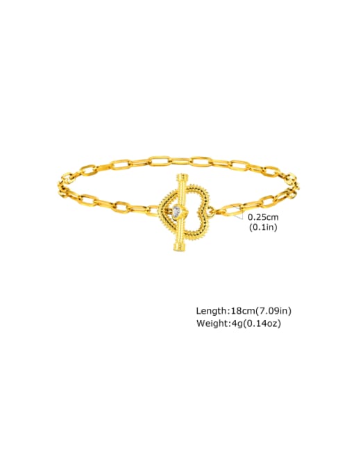 G 6 Stainless steel Shell Flower Minimalist Link Bracelet