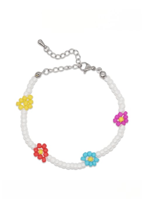 Roxi Miyuki Millet Bead Multi Color Flower Bohemia Handmade Beaded Bracelet 1