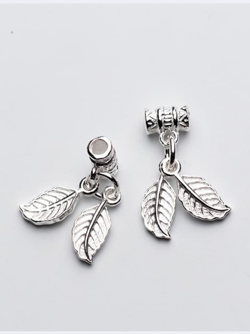 FAN 925 Sterling Silver With  Vintage  Leaf pendant Diy Accessories 3