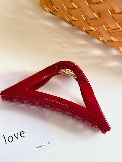 Triangle grip 11.6cm Trend Geometric Alloy Resin Jaw Hair Claw