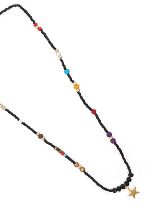Roxi Zinc Alloy Miyuki Millet Bead Multi Color Bohemia Beaded Necklace 3