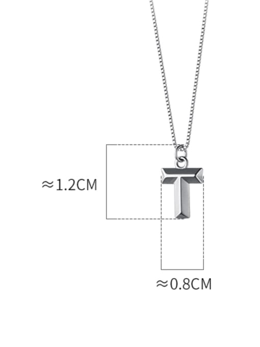 Rosh 925 Sterling Silver Cross Minimalist Necklace 2