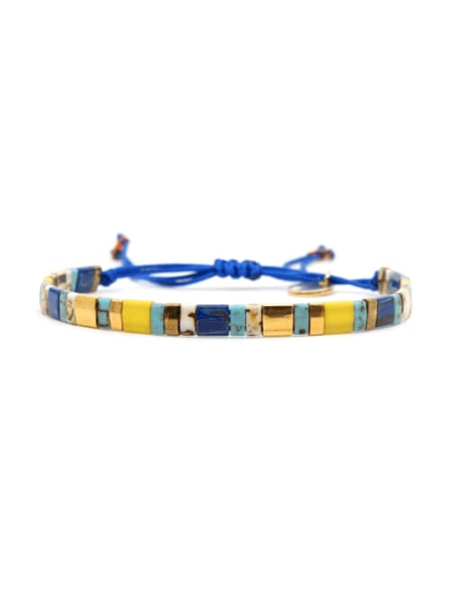 Roxi Stainless steel TILA Bead Multi Color Geometric Bohemia Handmade Weave Bracelet