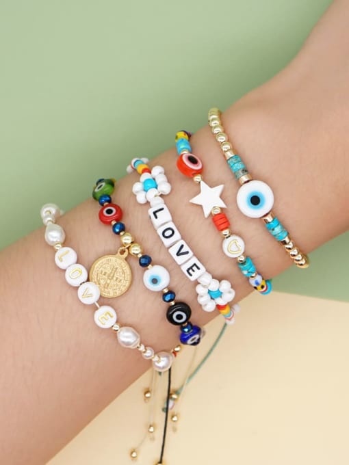 Package price zz s210018 Miyuki Millet Bead Multi Color Geometric Bohemia Handmade Beaded Bracelet
