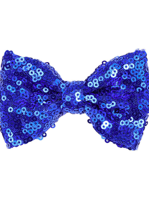 6 dazzle blue Alloy Fabric Cute Bowknot  Multi Color Hair Barrette