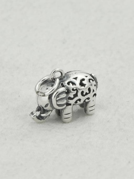 SHUI Vintage Sterling Silver With Minimalist Elephant Pendant Diy Accessories 1