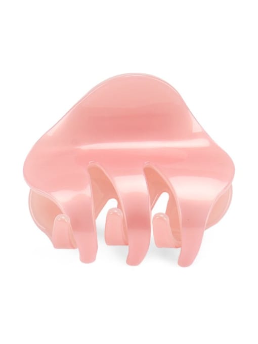 Pink Cellulose Acetate Minimalist Irregular Zinc Alloy Jaw Hair Claw