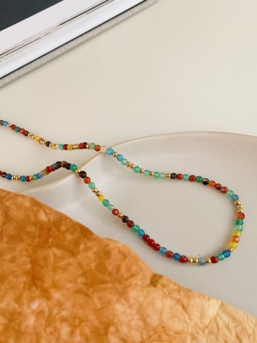 A TEEM Titanium Steel MGB beads Heart Minimalist Necklace 1