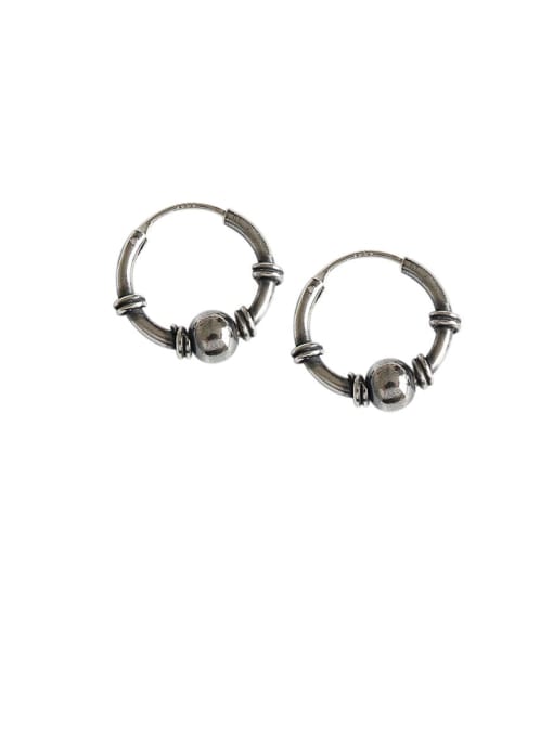 DAKA 925 Sterling Silver Geometric Minimalist Hoop Earring 0