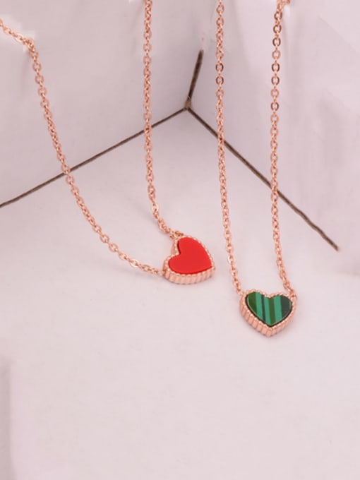 A TEEM Titanium Double-Sided Heart Necklace 0
