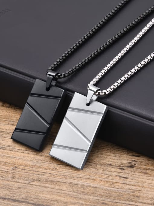 CONG Stainless steel Hip Hop Geometric Pendant