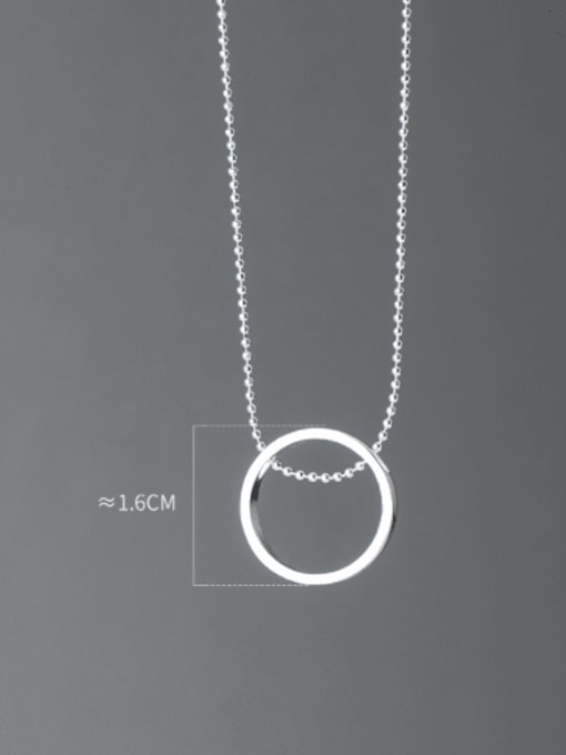 Rosh 925 Sterling Silver Geometric Minimalist  Bead Chain Necklace 1