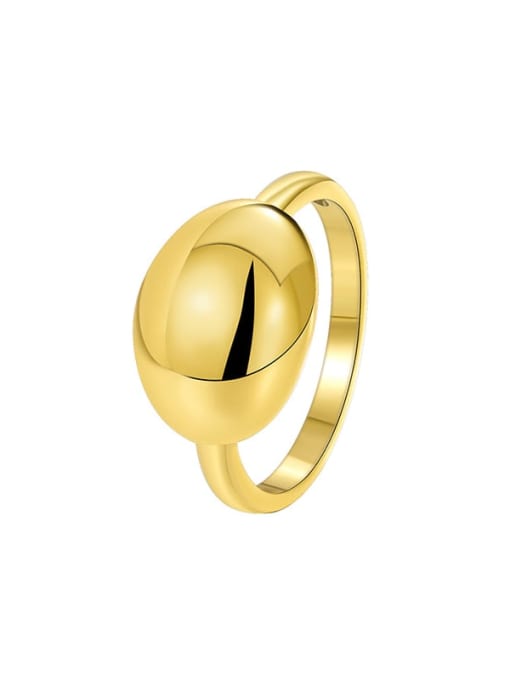 CHARME Brass Geometric Minimalist Band Ring 4