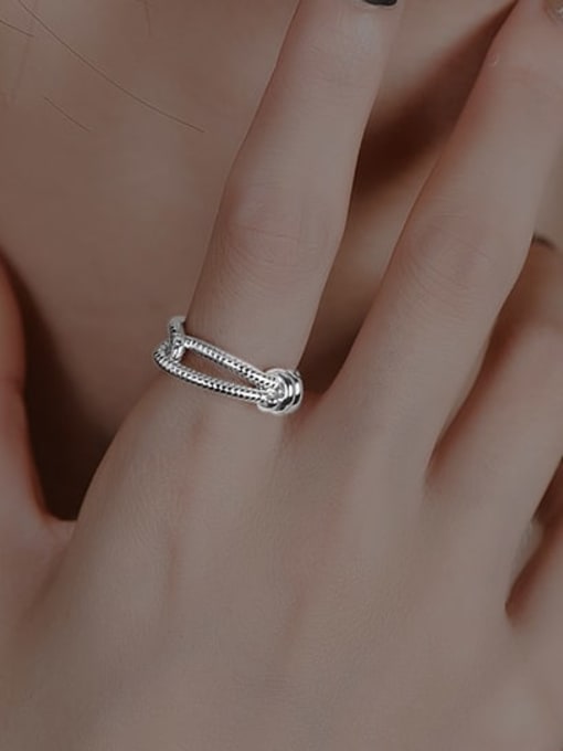 XBOX 925 Sterling Silver Geometric Minimalist Stackable Ring 1