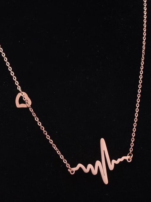 A TEEM Titanium Heart Minimalist Pendant Necklace