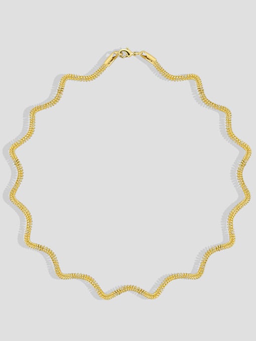 CHARME Brass Irregular Minimalist Necklace 1