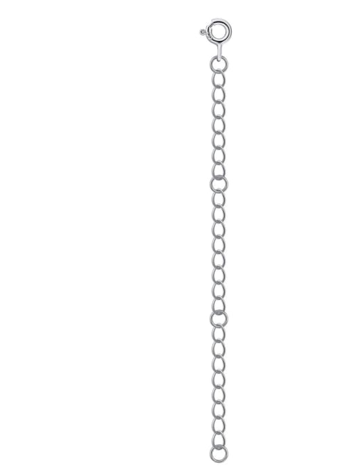 Platinum 8cm 925 Sterling Silver  Minimalist Geometric Tail Chain