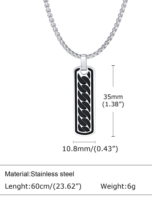 CONG Stainless steel Hip Hop Geometric  Pendant 2