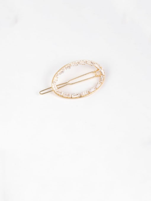 E Oval (gold) Alloy With Rose Gold Plated Fashion Geometric Hair Pins