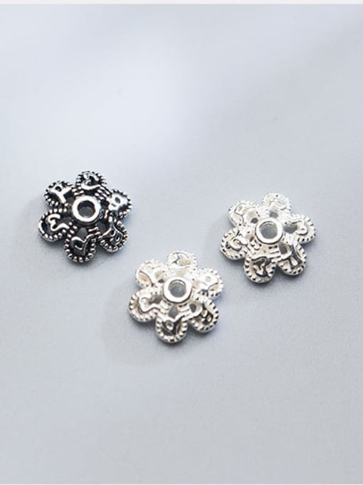 FAN 925 Sterling Silver With Vintage  Bead Caps Diy Jewelry Accessories 1