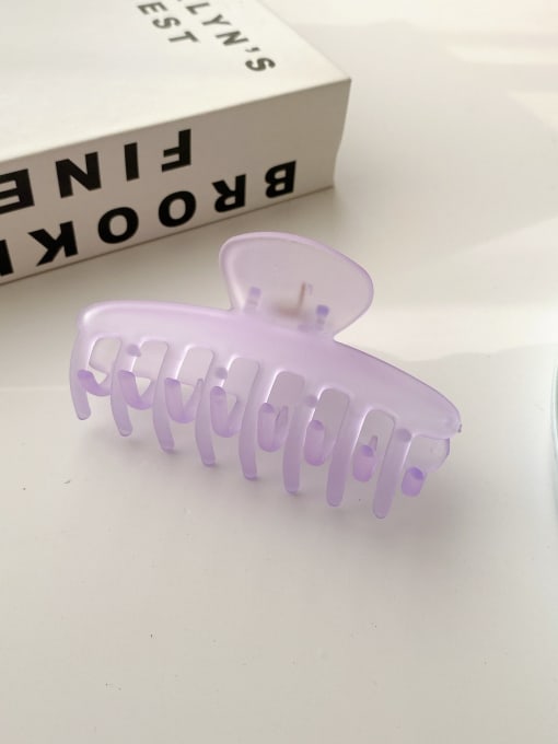 Purple 10cm Zinc Alloy Minimalist Geometric  Resin Multi Color Jaw Hair Claw