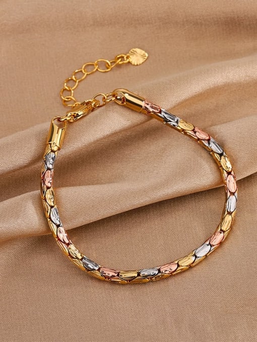 ROSS Brass Trend Irregular Bracelet and Necklace Set 3