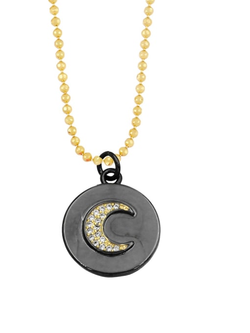 CC Brass Cubic Zirconia Star Vintage Round Pendant Necklace 0