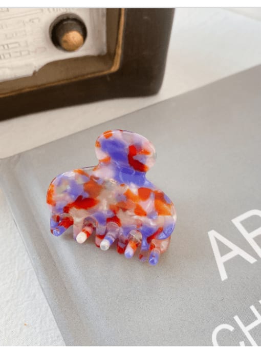 Mermaid purple Cellulose Acetate Minimalist Geometric Alloy Jaw Hair Claw