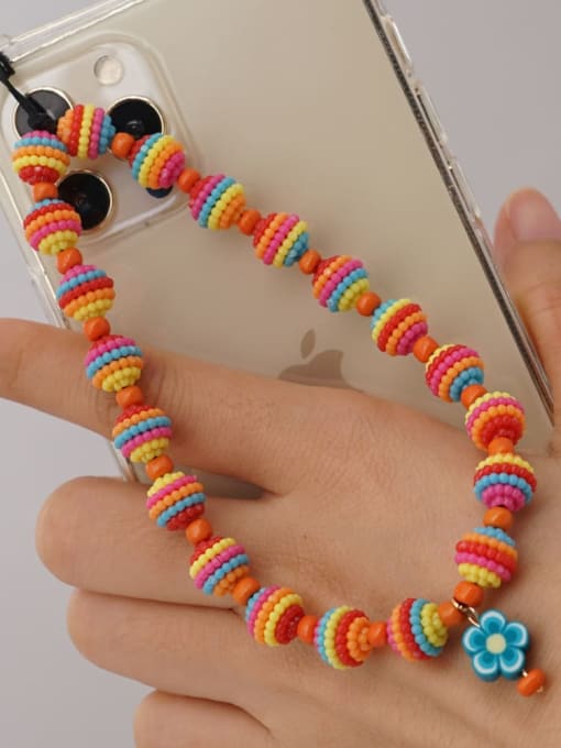 MMBEADS Multi Color Polymer Clay Flower Bohemia Mobile Phone Accessories 3