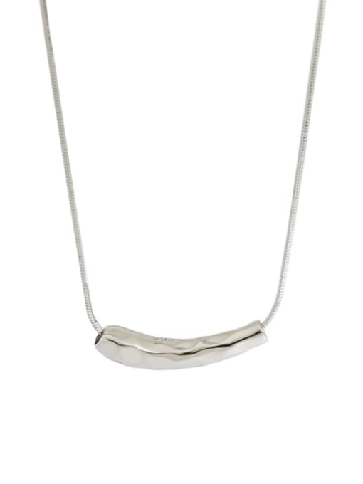 DAKA 925 Sterling Silver Irregular Minimalist Necklace 4