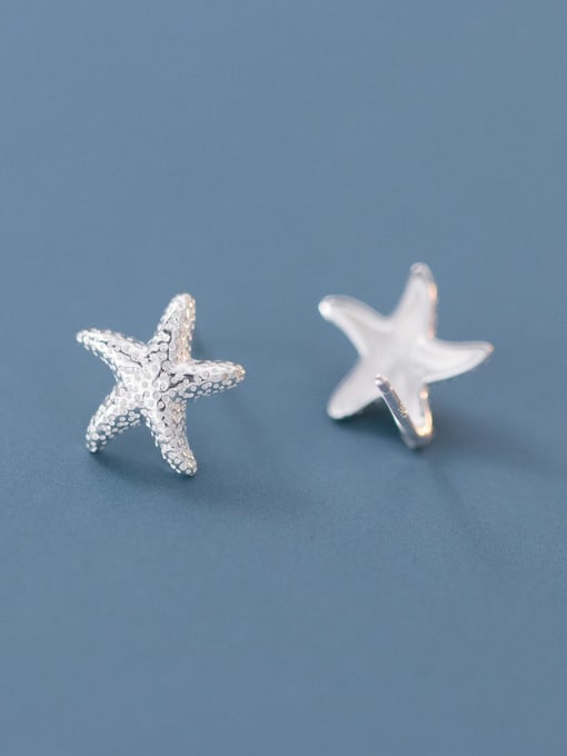 Rosh 925 Sterling Silver Sea  Star Cute Stud Earring 2