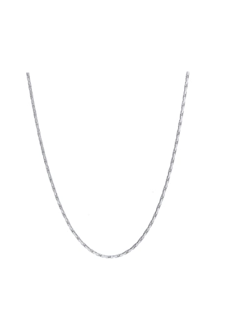 LI MUMU Titanium Steel Imitation Pearl Geometric Minimalist Necklace 2