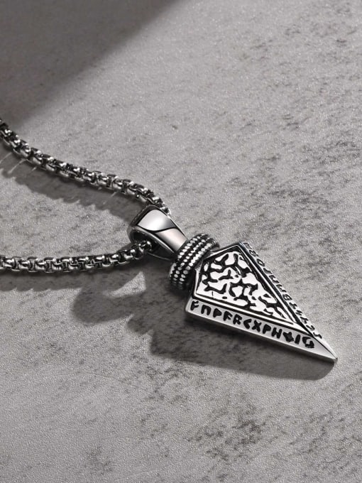CONG Stainless steel Triangle Hip Hop Necklace