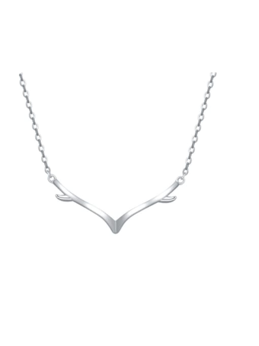 RINNTIN 925 Sterling Silver Deer Minimalist Necklace