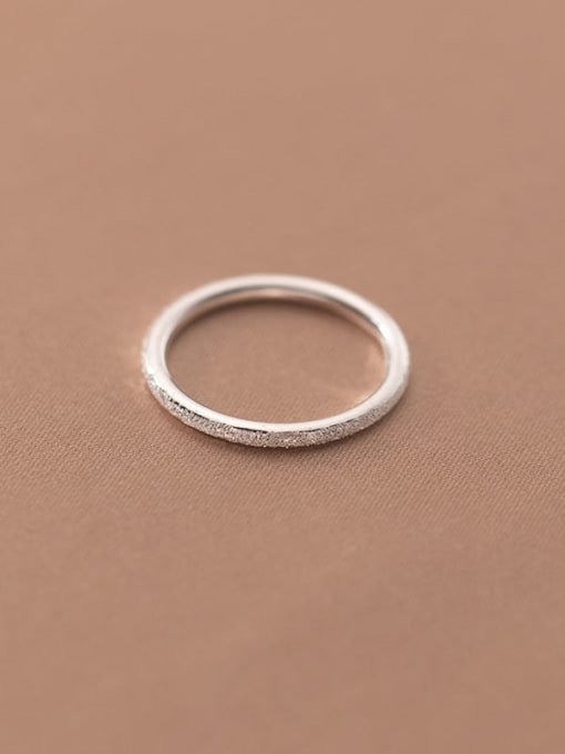 Rosh 925 Sterling Silver Round Minimalist Band Ring 2
