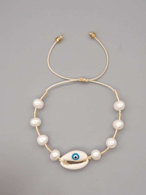 Roxi Freshwater Pearl Multi Color Irregular Minimalist Woven Bracelet 2