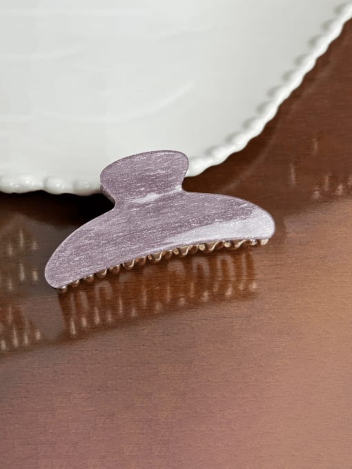 Purple 8.3cm Acrylic Trend Geometric Alloy Jaw Hair Claw