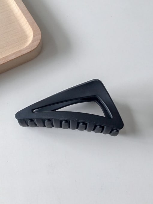 Black 8 . 5cm Alloy Cellulose Acetate Vintage Triangle Jaw Hair Claw