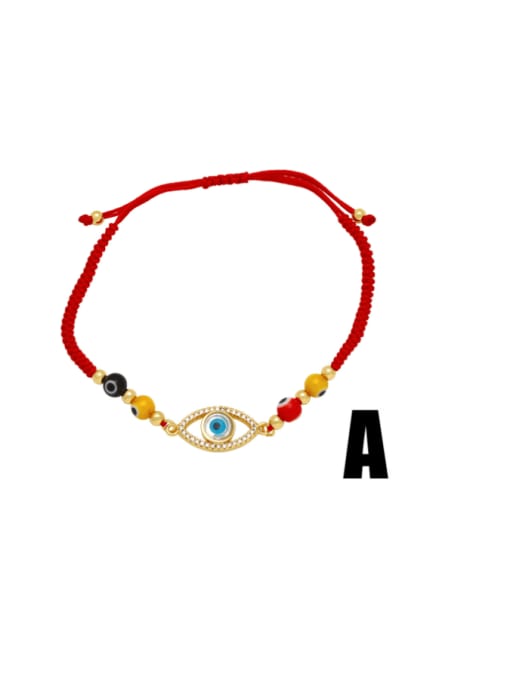 CC Brass Cubic Zirconia Weave Hip Hop Handmade Weave Bracelet 1