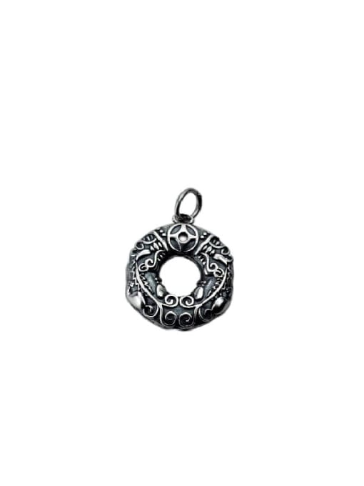Pendant (excluding necklace) Vintage Sterling Silver With Vintage Round Pendant Diy Accessories