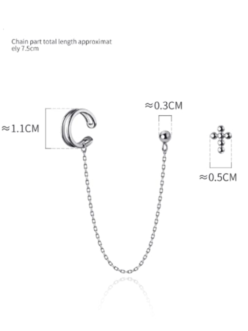 Rosh 925 Sterling Silver Tassel Minimalist Drop Earring 2