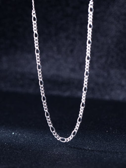 Rosh 925 Sterling Silver Irregular Minimalist Necklace