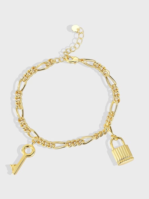 CHARME Brass Locket Vintage Link Bracelet