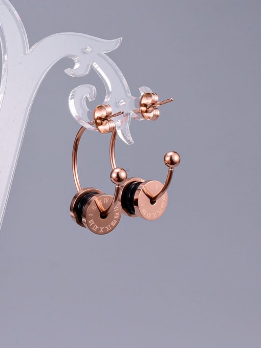 A TEEM Titanium Round Minimalist Hook Earring 0