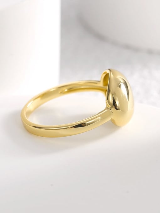 CHARME Brass Geometric Minimalist Band Ring 2