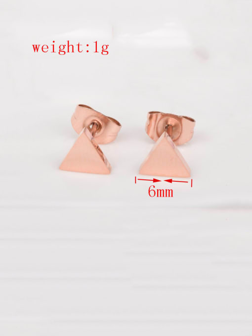 A TEEM Titanium Triangle Minimalist Stud Earring 4