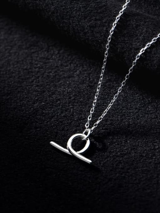 Rosh 925 Sterling Silver Smooth knot Minimalist Necklace 0