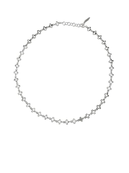 DAKA 925 Sterling Silver Cross Vintage Necklace 0