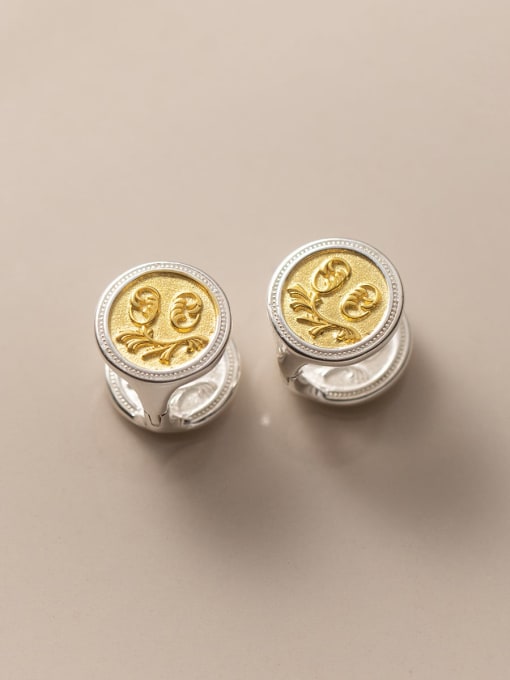 Rosh 925 Sterling Silver Geometric Minimalist Huggie Earring 2