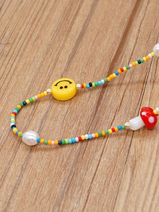 Roxi Miyuki Millet Bead Multi Color Smiley Bohemia Handmade Beaded Necklace 3